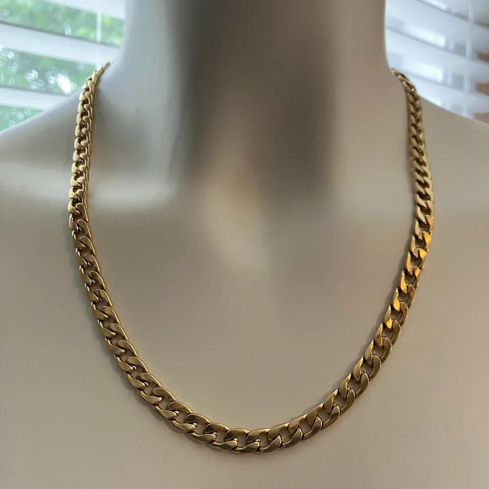 Men's Gold Chunky Stainless Steel Chain Brand New various sizes